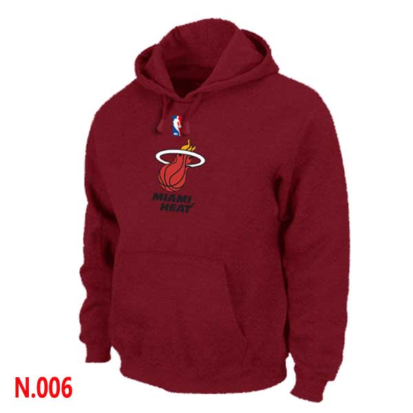 Mens Miami Heat Red-2 Pullover Hoodie